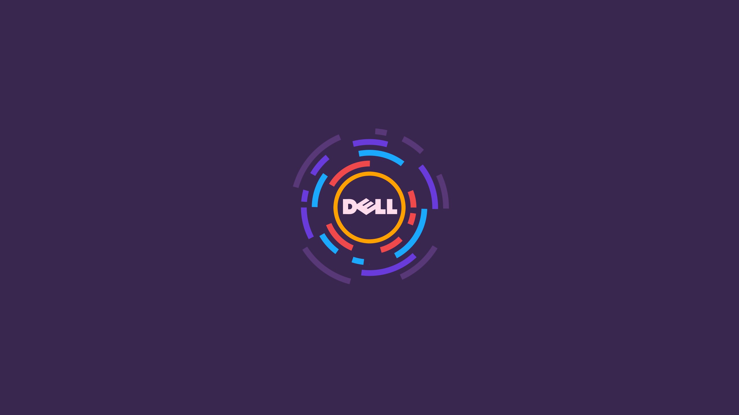 Dell, Purple, Minimalism Wallpaper