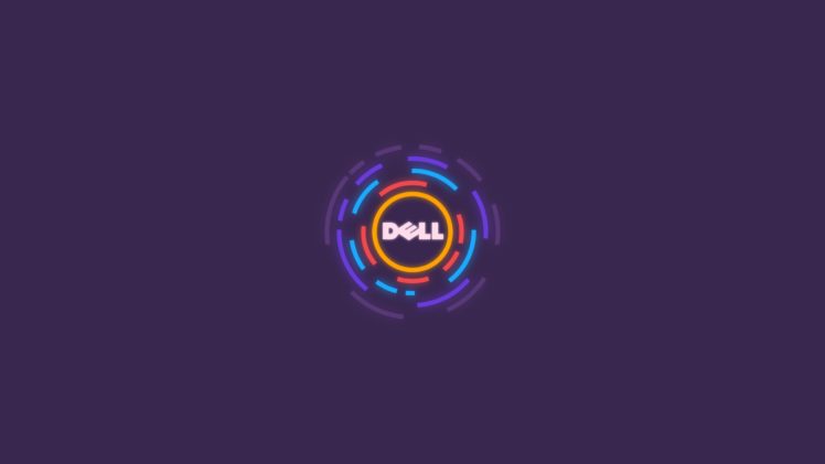 Dell, Purple, Minimalism HD Wallpaper Desktop Background