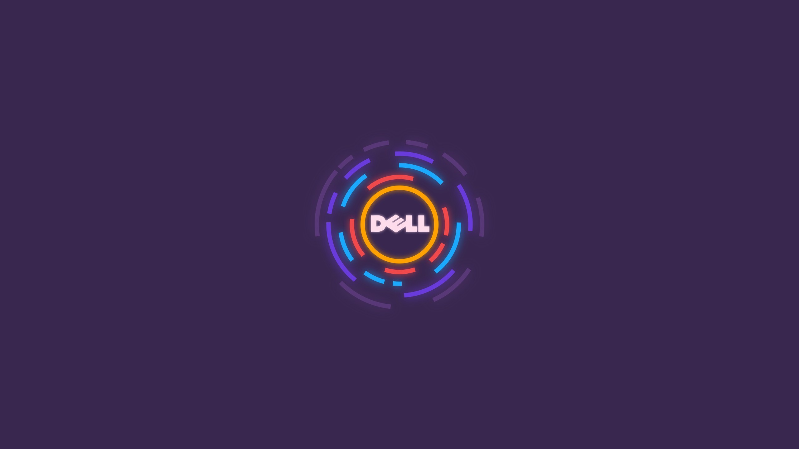 Dell, Purple, Minimalism Wallpaper