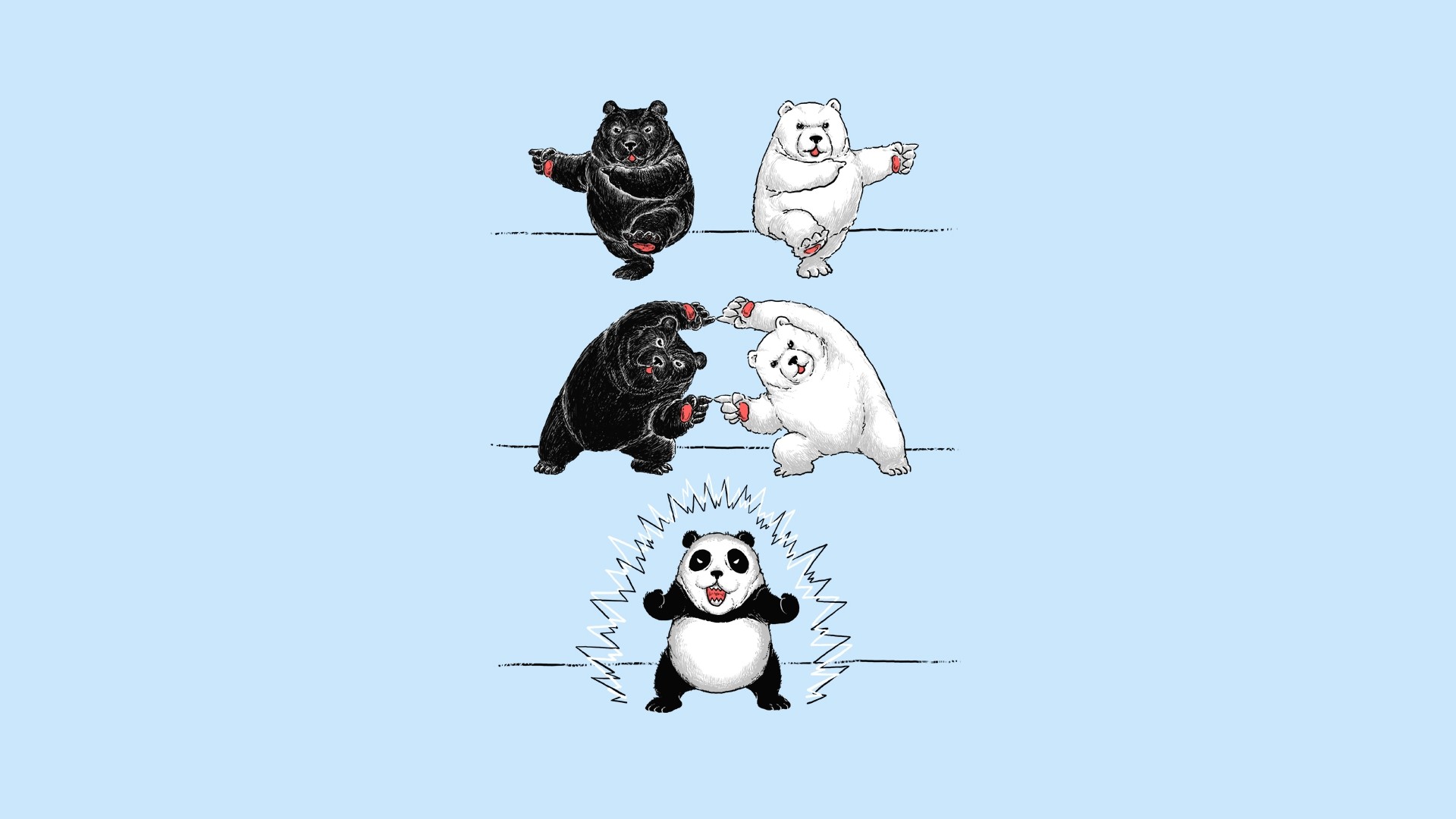 humor, Bears, Panda, Dragon Ball Z, Dragon Ball Wallpaper