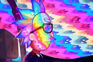 Rick and Morty, Run for Jewels, Vector graphics, Car, Rainbows