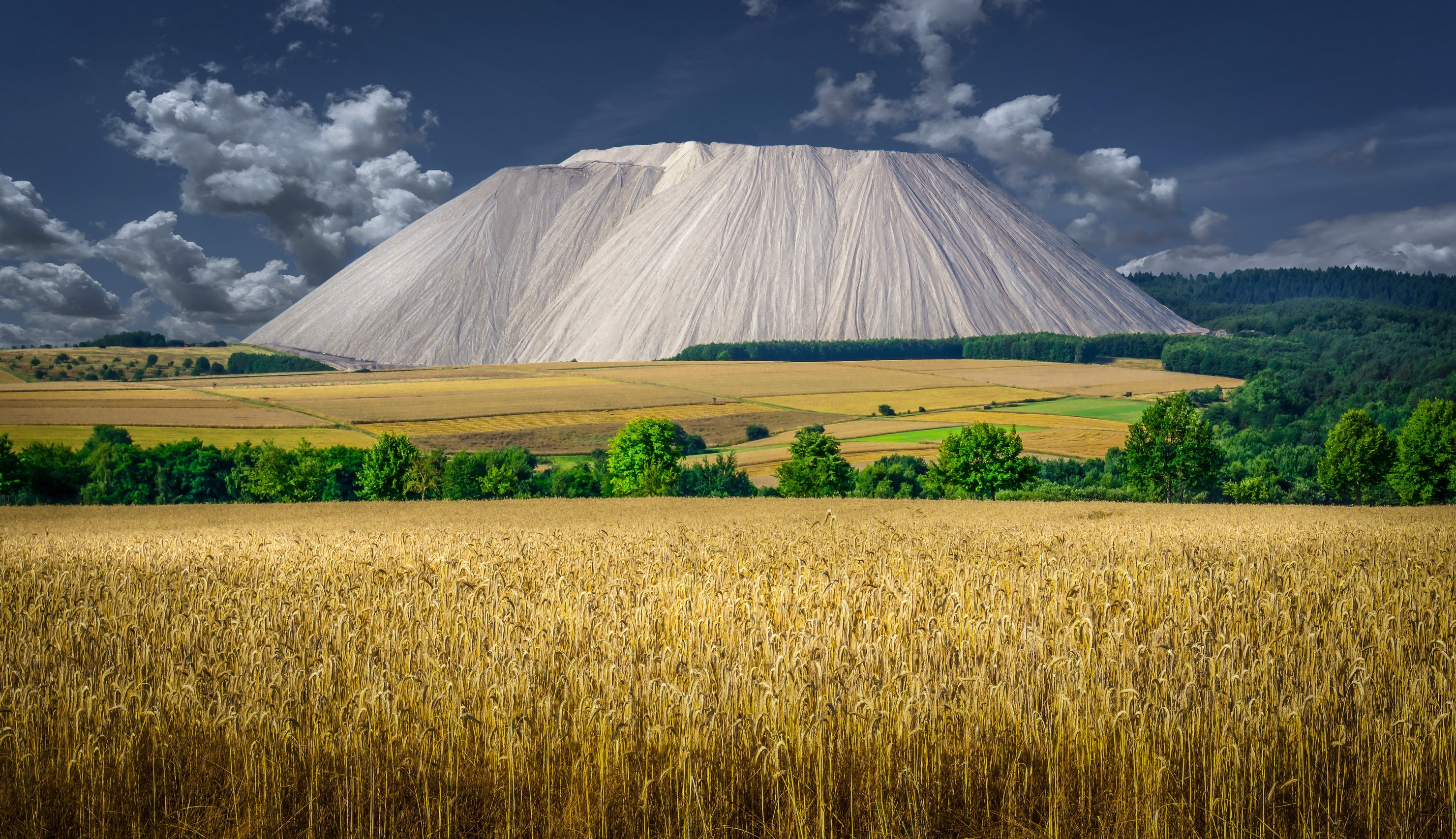 Germany, Landscape, Jungle, Farm, Clouds, Mountains Wallpaper