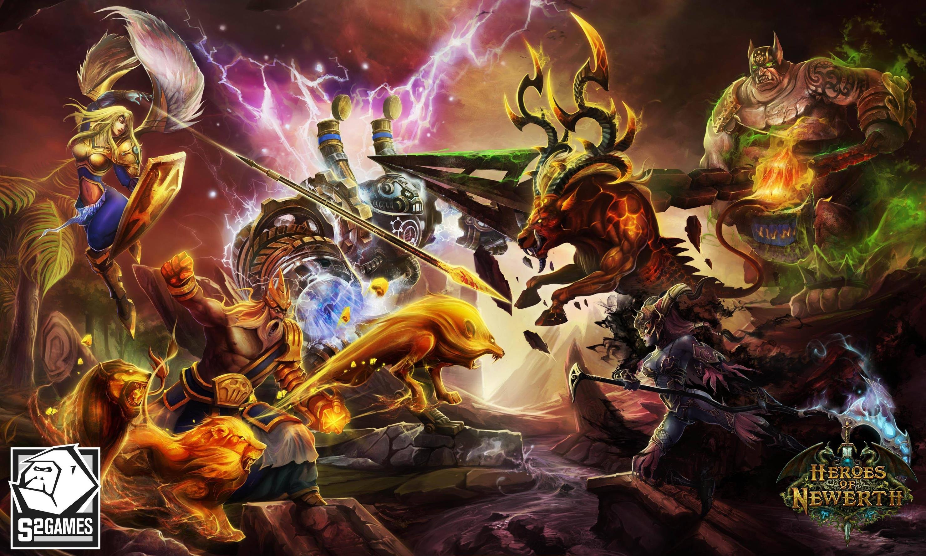 heroes, Of, Newerth, Arena, Mmo, Online, Fighting, Fantasy, 1hon, Moba, Action, Hon, Warrior, Sci fi, Magic Wallpaper