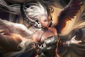 league, Of, Angels, Loa, Fantasy, Mmo, Rpg, Online, 1loa, Fighting, Action, Angel, Warrior, Headphones, Sci fi