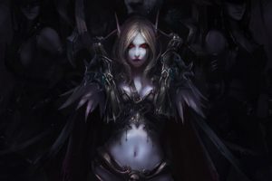 womens, Warriors,  , Art, Sylvanas, Windrunner, Warcraft, Iii, Game, Dark