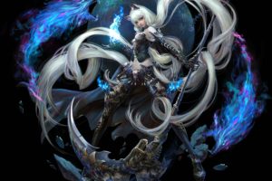 forsaken, World, Shenmo, Online, Fantasy, Mmo, Rpg, Perfect, 1fwso, Action, Fighting, Adventure, Dark, Age, Warrior, Vampire, Perfect, Detail, Girl, Girls, Artwork, Poster