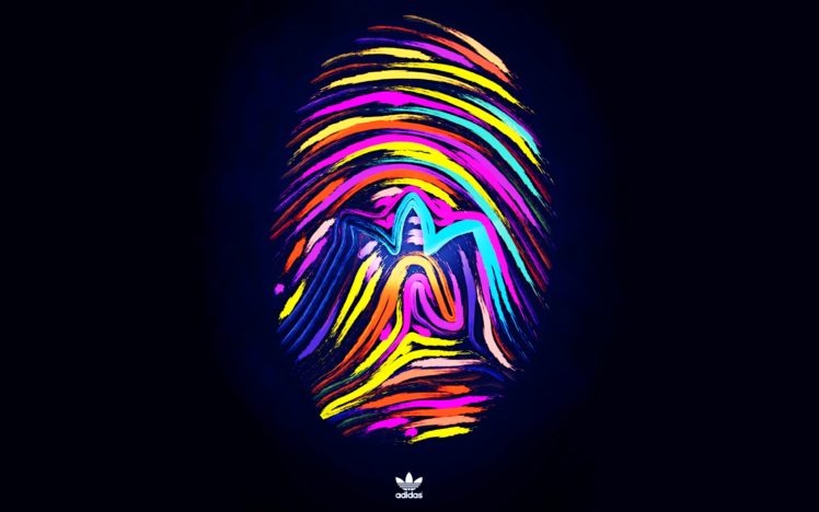 fingerprints, Brand, Make, Adidas, Sports, Background, Wallpapers, Colorful HD Wallpaper Desktop Background