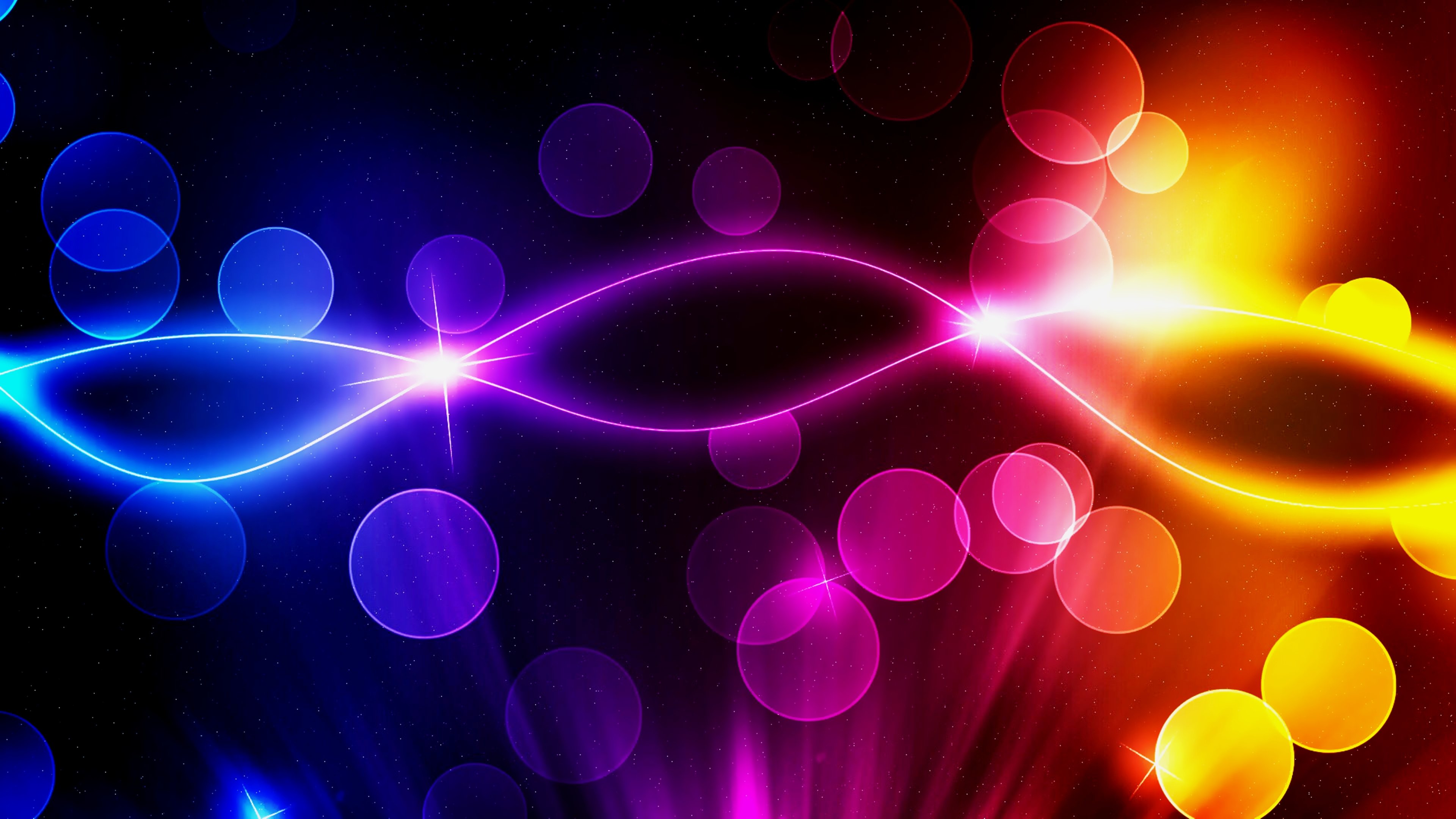 abstract, Art, Background, Blue, Colorful, Colors, Stars, Glowing, Neon, Wallpapers, Desktop Wallpaper