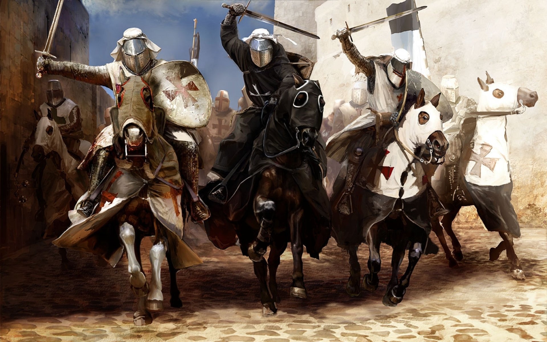 knight, Warrior, Art, Artwork Wallpaper