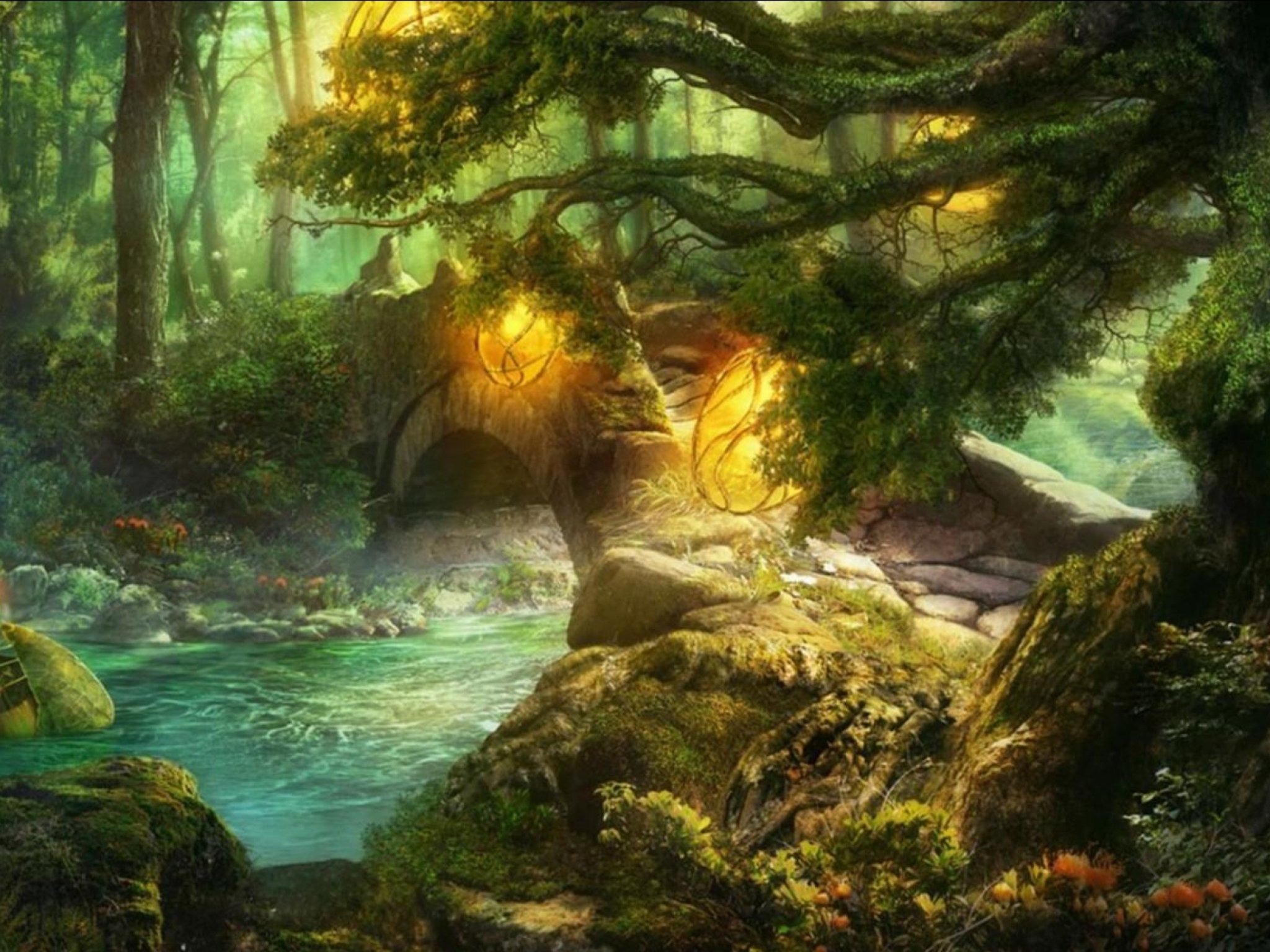 fantasy, Landscape, Art, Artwork, Nature, Scenery Wallpaper