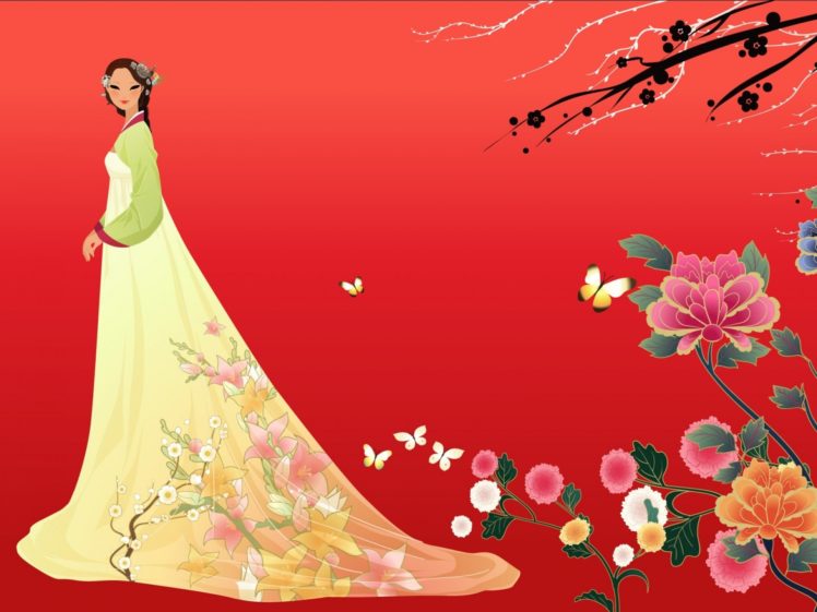 artistic, Art, Artwork, Women, Female, Girls, Girl, Woman, Asian, Oriental, Korean, Korea, Vector HD Wallpaper Desktop Background