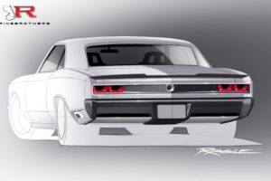 1966 chevrolet, Chevy, Chevelle, Recoil rendering, Pro, Touring, Usa, 2550x1650 01