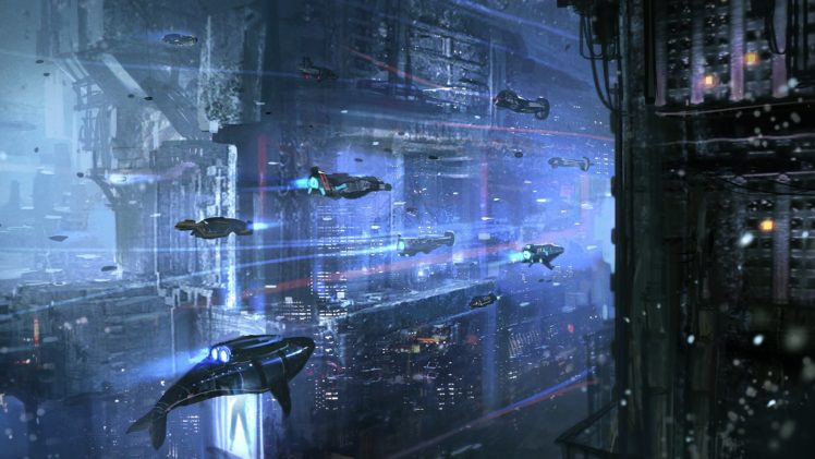 sci fi, Science, Fiction, Original, Art, Artistic, Artwork, Cyberpunk HD Wallpaper Desktop Background