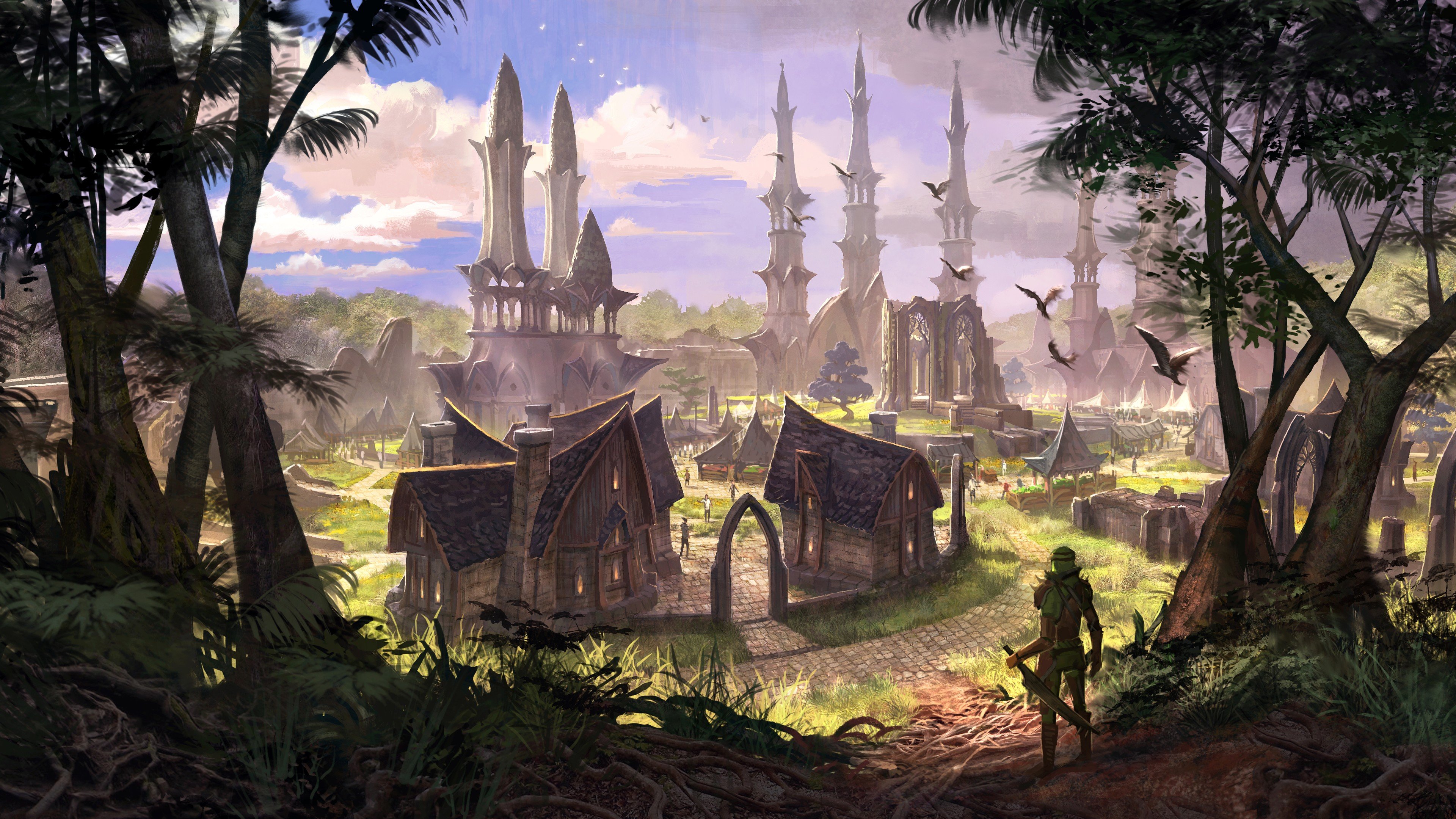 elder, Scrolls, Fantasy, Action, Rpg, Fighting, Mmo, Online, Skyrim Wallpaper