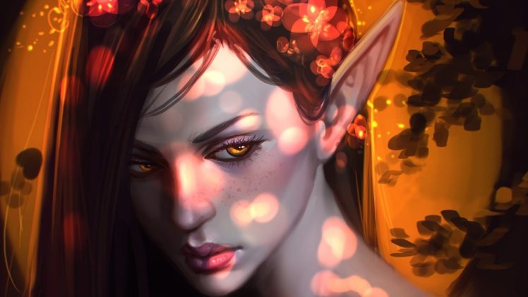 fantasy, Artwork, Art, Elf, Elves, Girl, Girls, Women HD Wallpaper Desktop Background