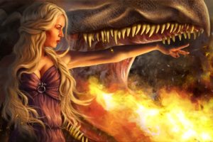 game, Of, Thrones, Song, Of, Ice, And, Fire, Dragon, Drawing, Daenerys, Targaryen, Blonde, Fire