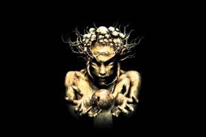 infected, Mushroom, Psychedelic, Trance, Electro, House, Electronica, Electronic, Rock, Industrial, Disc, Jockey, 1imush, Artwork, Fantasy, Dark, Demon