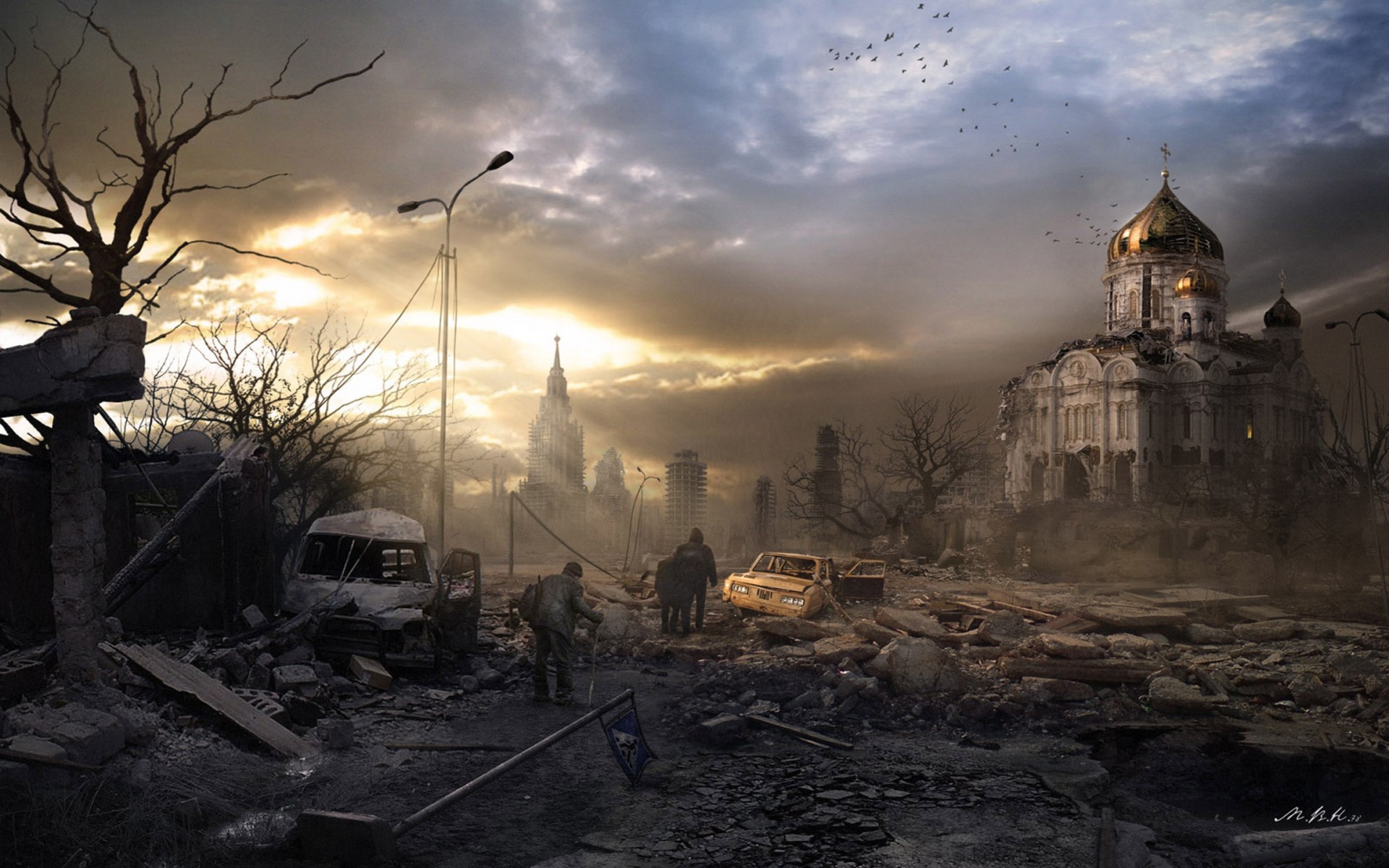city, Aeyaeyoffice, Art, End, Of, The, World, Nuclear, War, Apocalyptic Wallpaper
