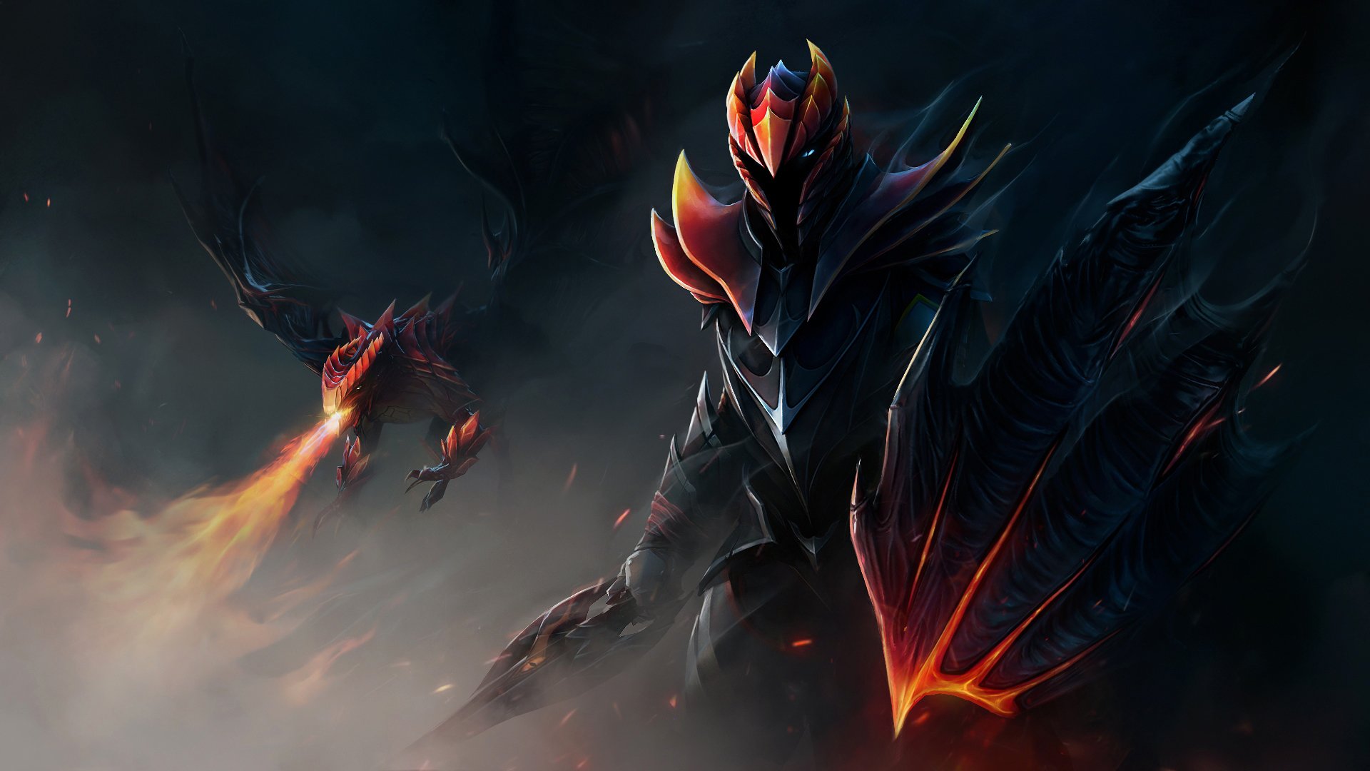 dota, 2, Dragon, Knight, Dota, 2, Warrior, Armor, Shield, Games, Fantasy Wallpaper