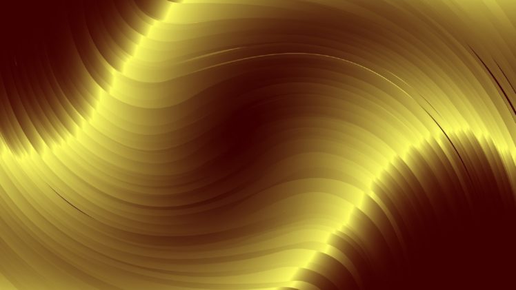 abstracto, Vector, Ondas, Oro HD Wallpaper Desktop Background