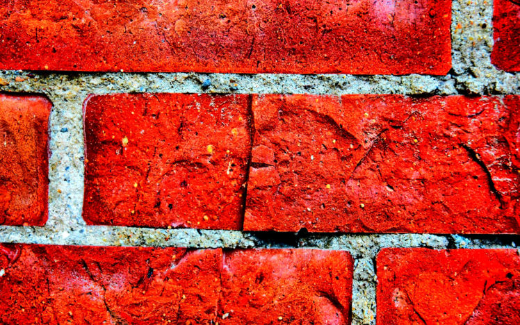 pattern, Brick, Bricks, Texture, Abstract, Red, Bokeh HD Wallpaper Desktop Background