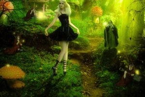 barbie, Fairy, Forest, Fantasy, Trees, Magical, Wizard, Mushroom, Women, Girl, Girls, Mood