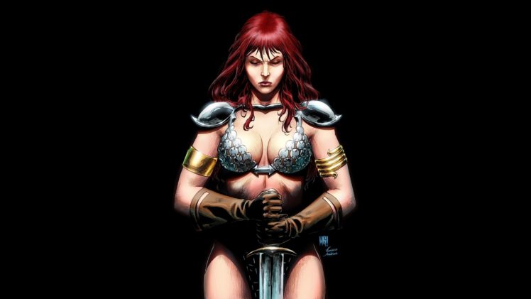 warriors, Redhead, Girl, Fantasy, Girls, Warrior HD Wallpaper Desktop Background