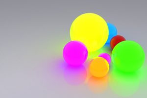 bright, Light, Reflection, Balls