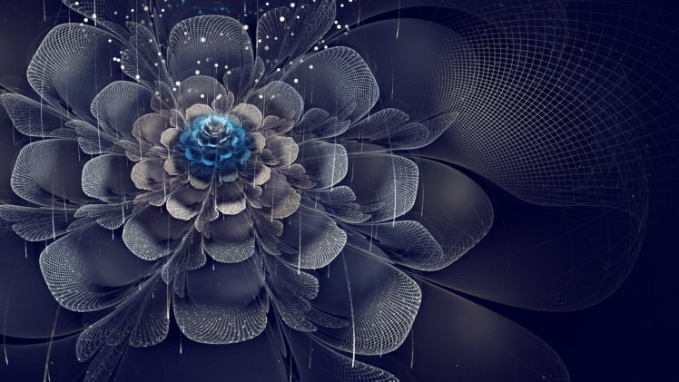 mesh, Petals, Flower, Art HD Wallpaper Desktop Background