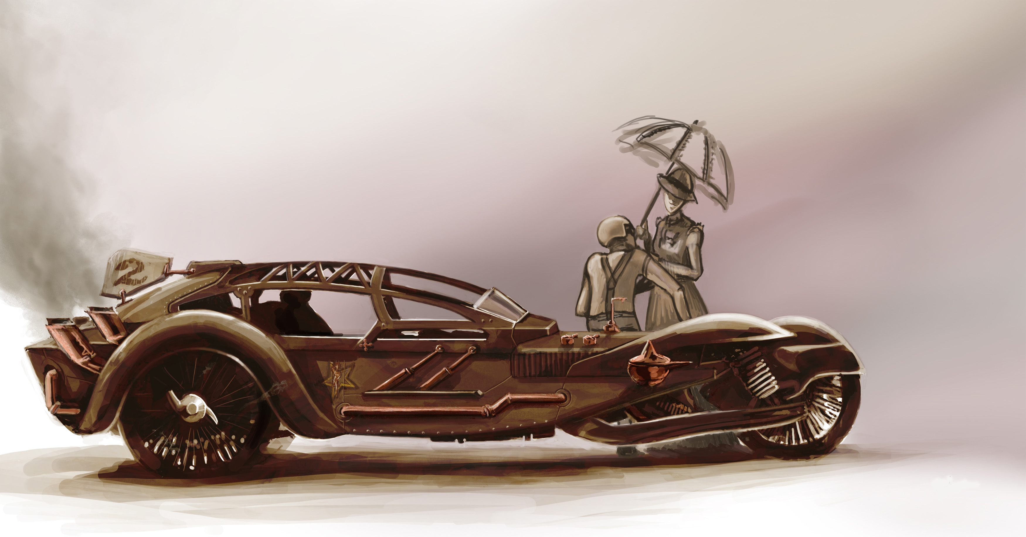 cars, Steampunk Wallpaper