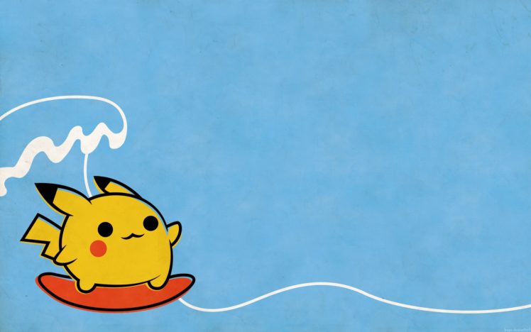 pokemon, Pikachu, Surfing HD Wallpaper Desktop Background