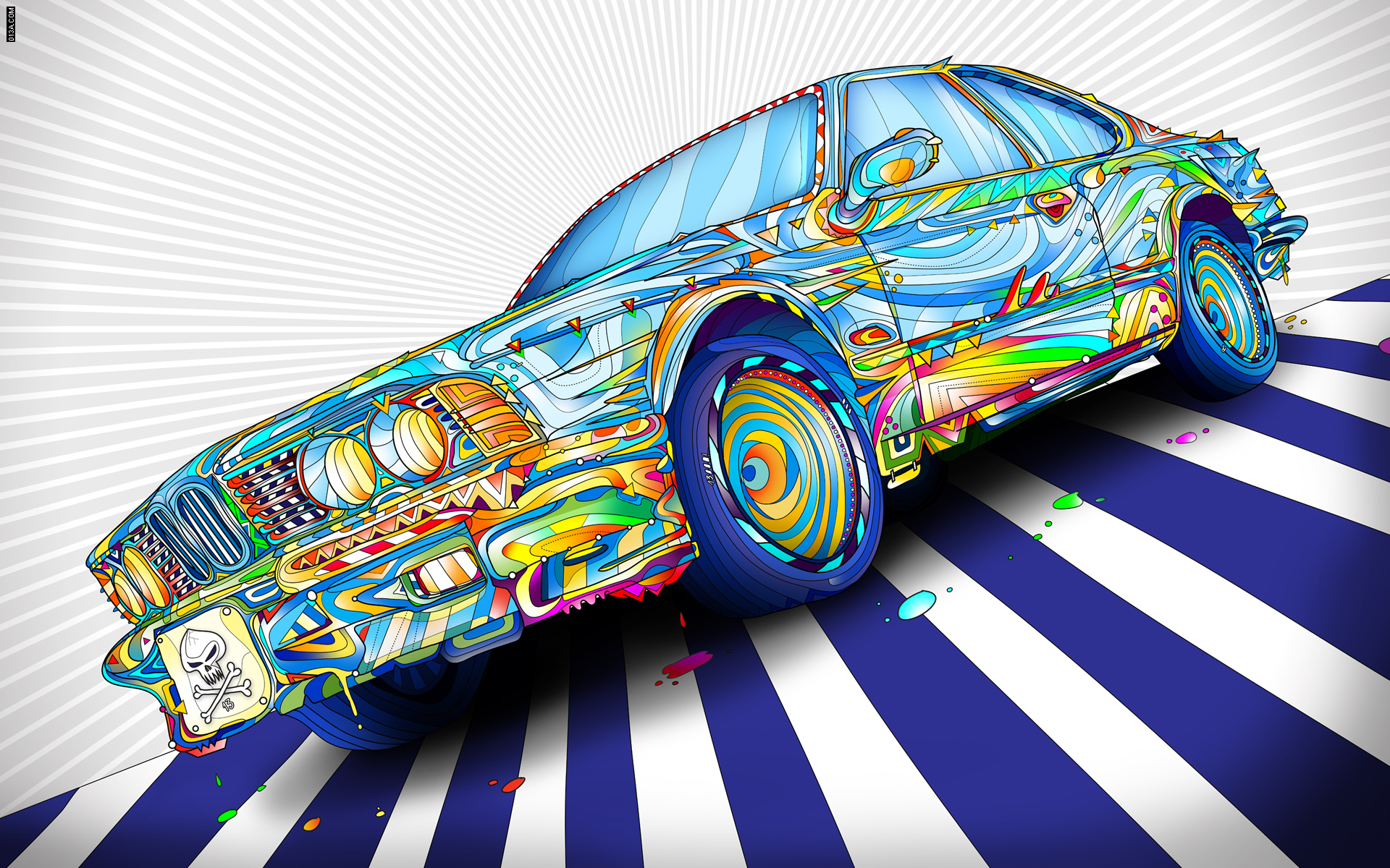 bmw, Cars, Vivid, Colors, Fan, Art Wallpaper