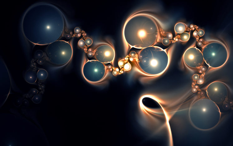 abstract, Fractals, Bubbles HD Wallpaper Desktop Background