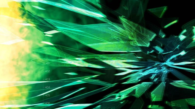 abstract, Green, Techno HD Wallpaper Desktop Background