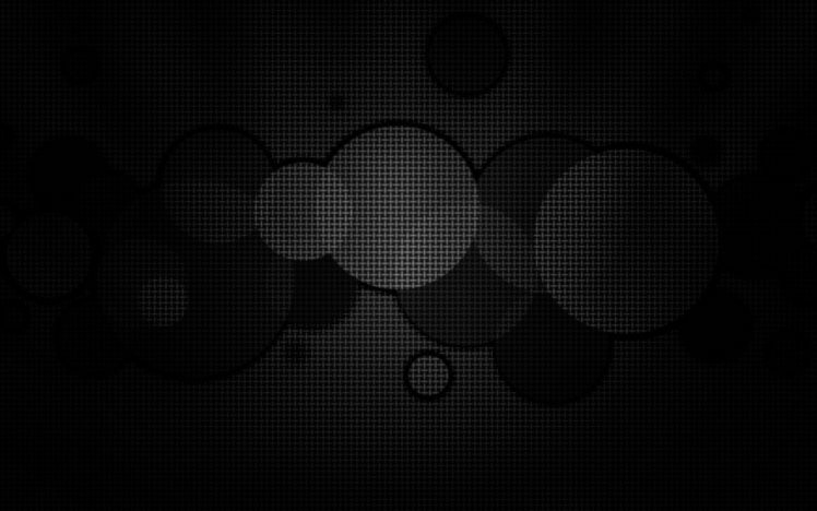 abstract, Black, Circles, Geometry HD Wallpaper Desktop Background