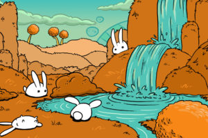 rabbits, Waterfalls