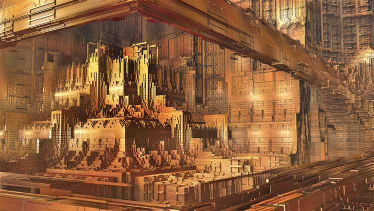 fractal, Fantasy, City, Sci fi HD Wallpaper Desktop Background
