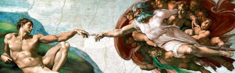paintings, Michelangelo, The, Creation, Of, Adam, Sistine, Chapel HD Wallpaper Desktop Background