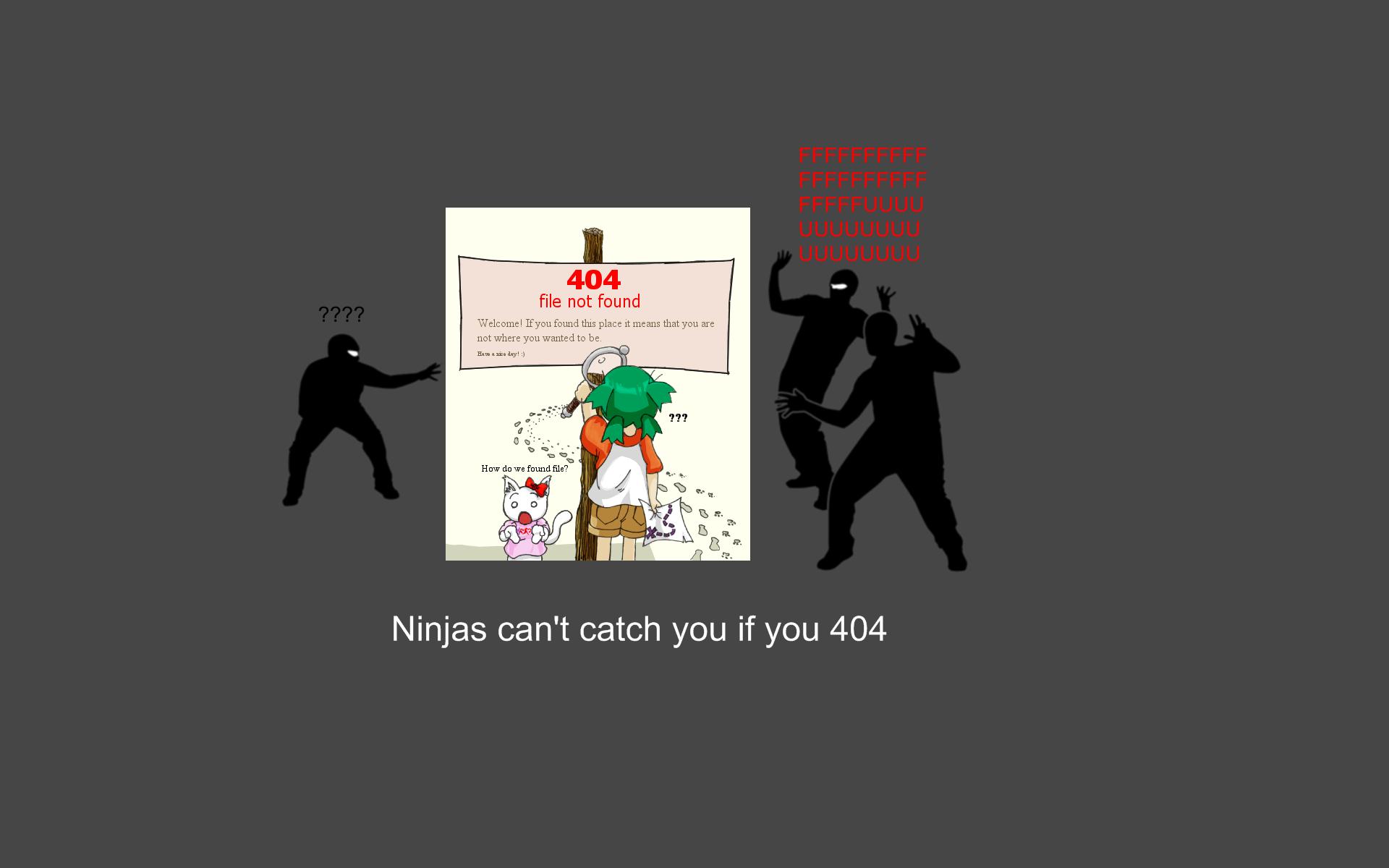 ninjas, Cant, Catch, You, If, Yotsuba, 404, Yotsubato Wallpaper