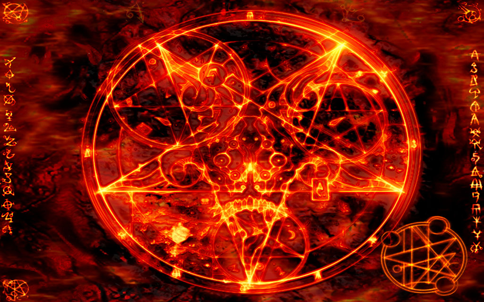 pentagram, Satanic Wallpaper
