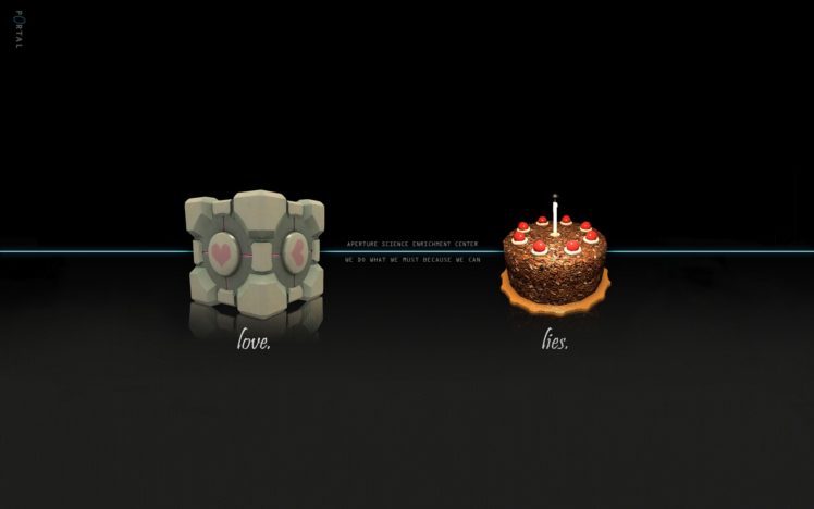 portal, Companion, Cube, Aperture, Laboratories, Cakes HD Wallpaper Desktop Background