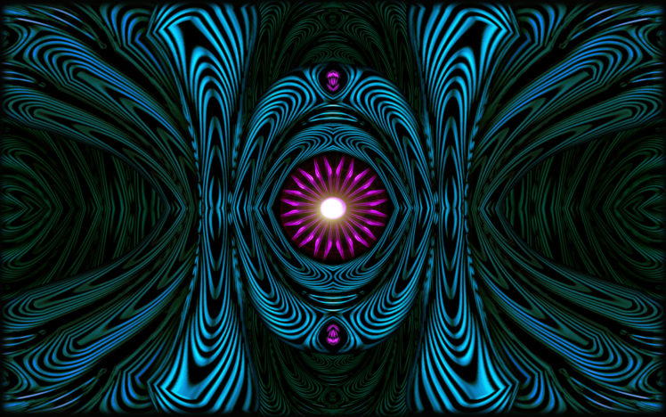 abstract, Blue, Pink, Fractals, Symmetry, Kaleidoscope HD Wallpaper Desktop Background