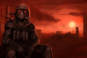 apocalyptic, Gas, Masks, Gone, With, The, Blastwave, Sitting
