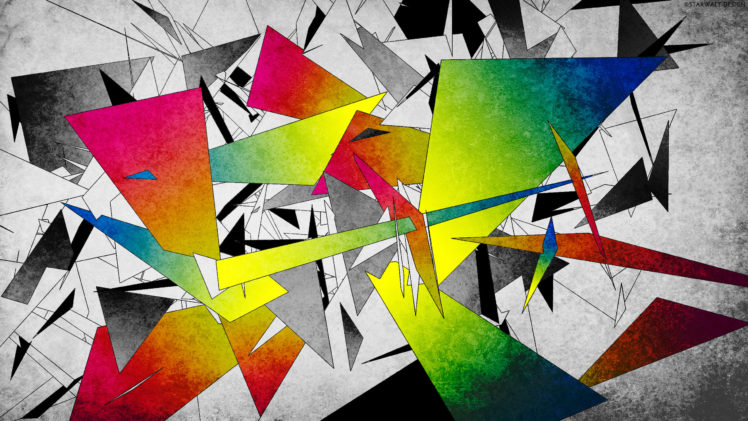 figures, Broken, Abstraction, Geometry HD Wallpaper Desktop Background
