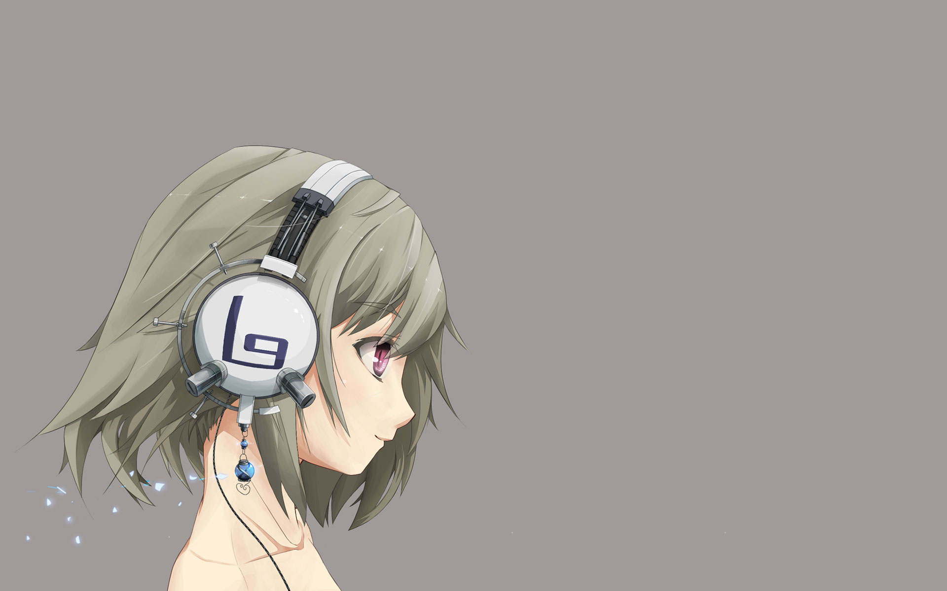 headphones, Girl Wallpaper