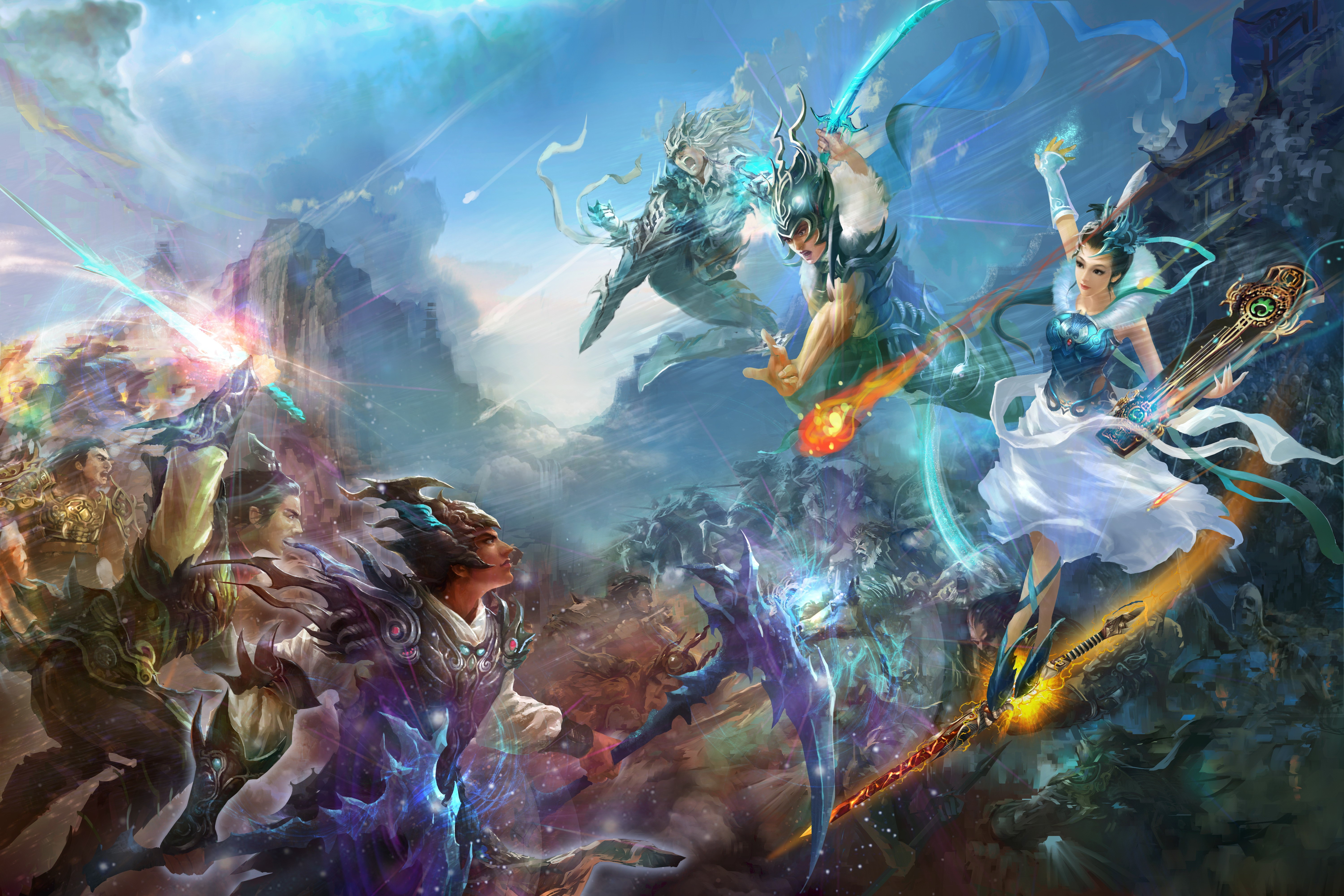 weapons, Fantasy, Art, Armor, Battles, Jade, Dynasty, Artwork Wallpaper