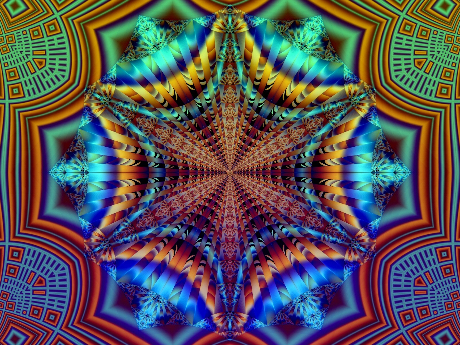 abstract, Multicolor, Fractals, Psychedelic Wallpaper