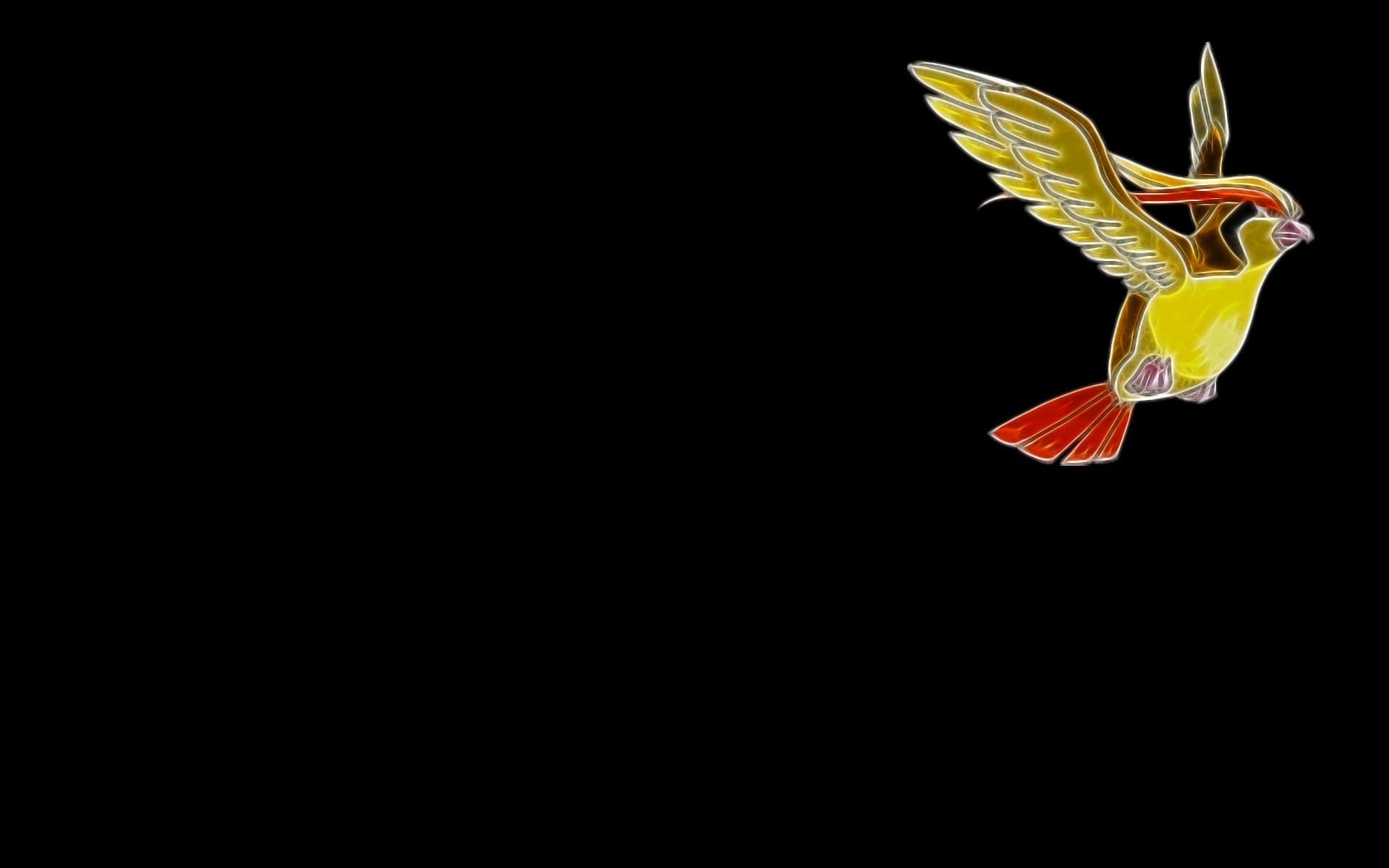 minimalistic, Birds, Fractalius, Pidgeot, Simple, Background, Black, Background Wallpaper