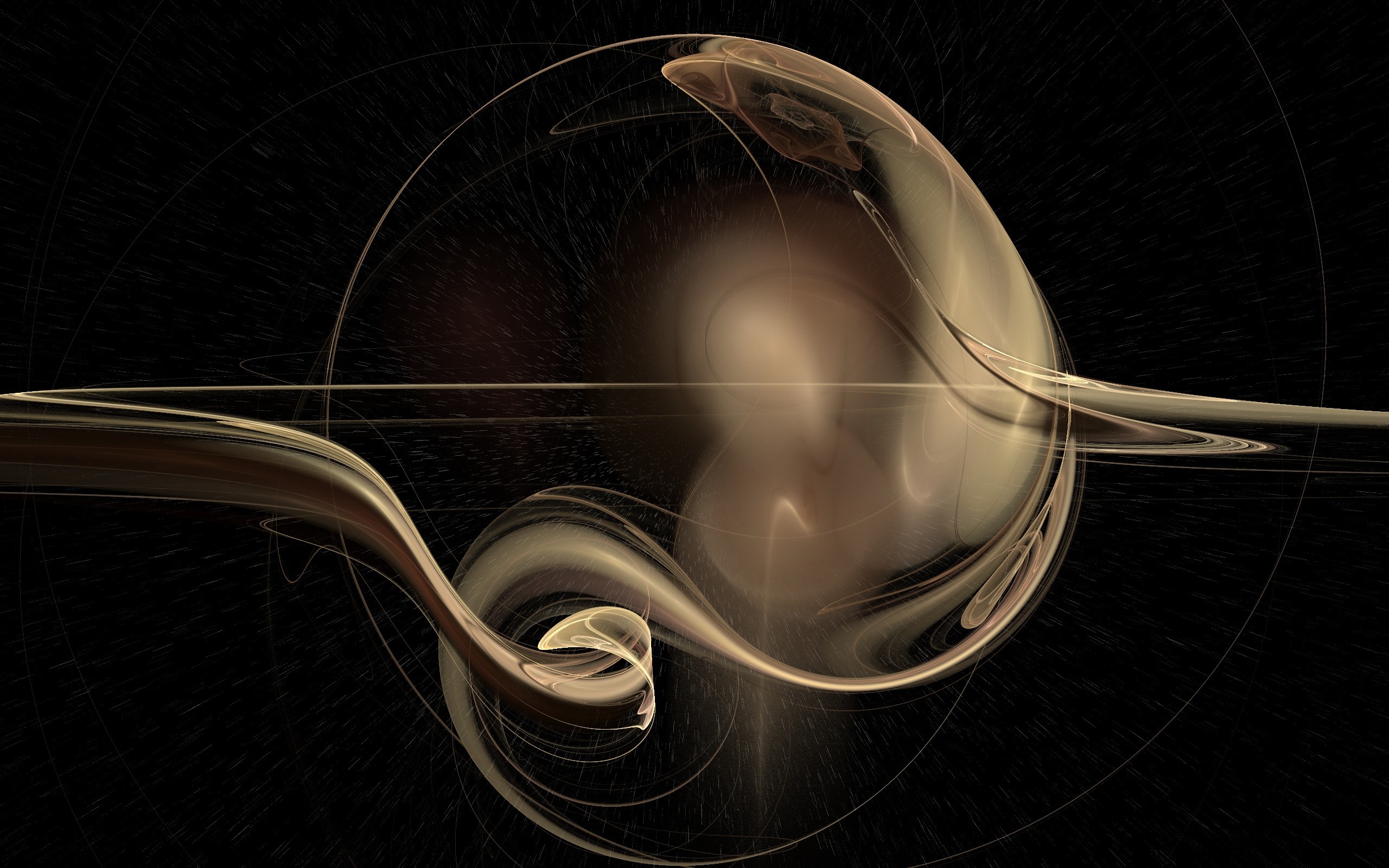 fractals, Rings, Saturn, Cutting Wallpaper