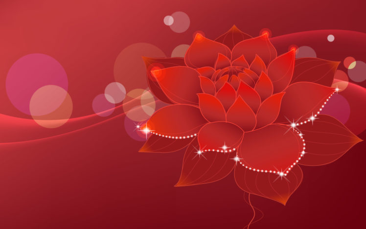 abstract, Nature, Red, Flowers HD Wallpaper Desktop Background